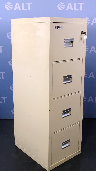 FireKing Turtle Four Drawer Vertical Legal Size File Cabinet