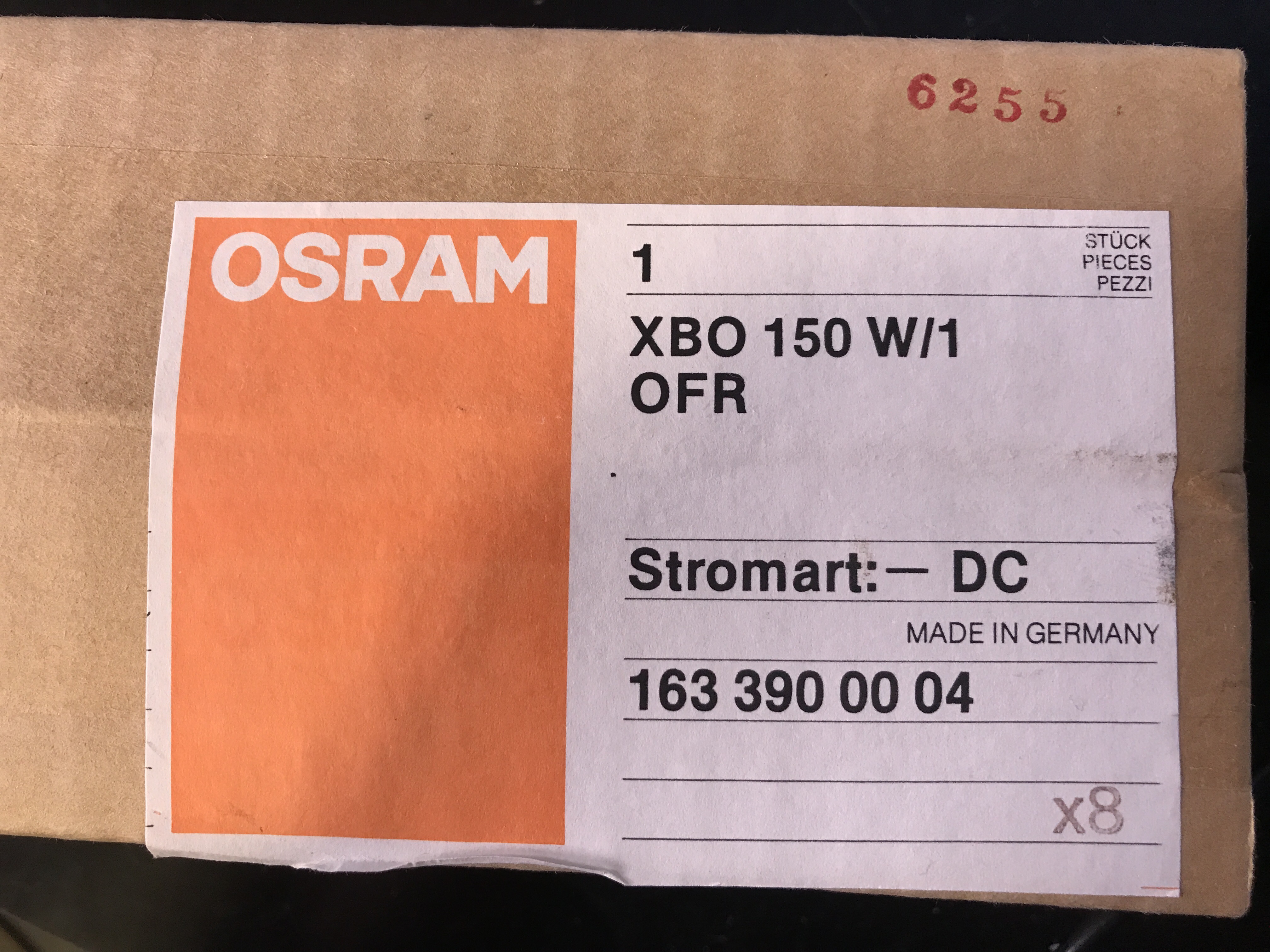 OSRAM XBO 150 W/1 OFR 150w Stromart -DC