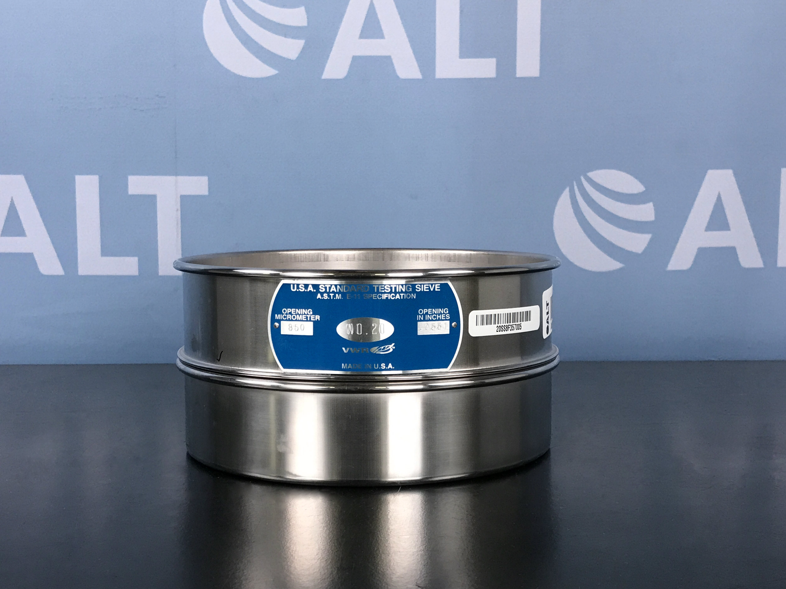 VWR U.S.A. Standard Testing Sieve 8″, #20