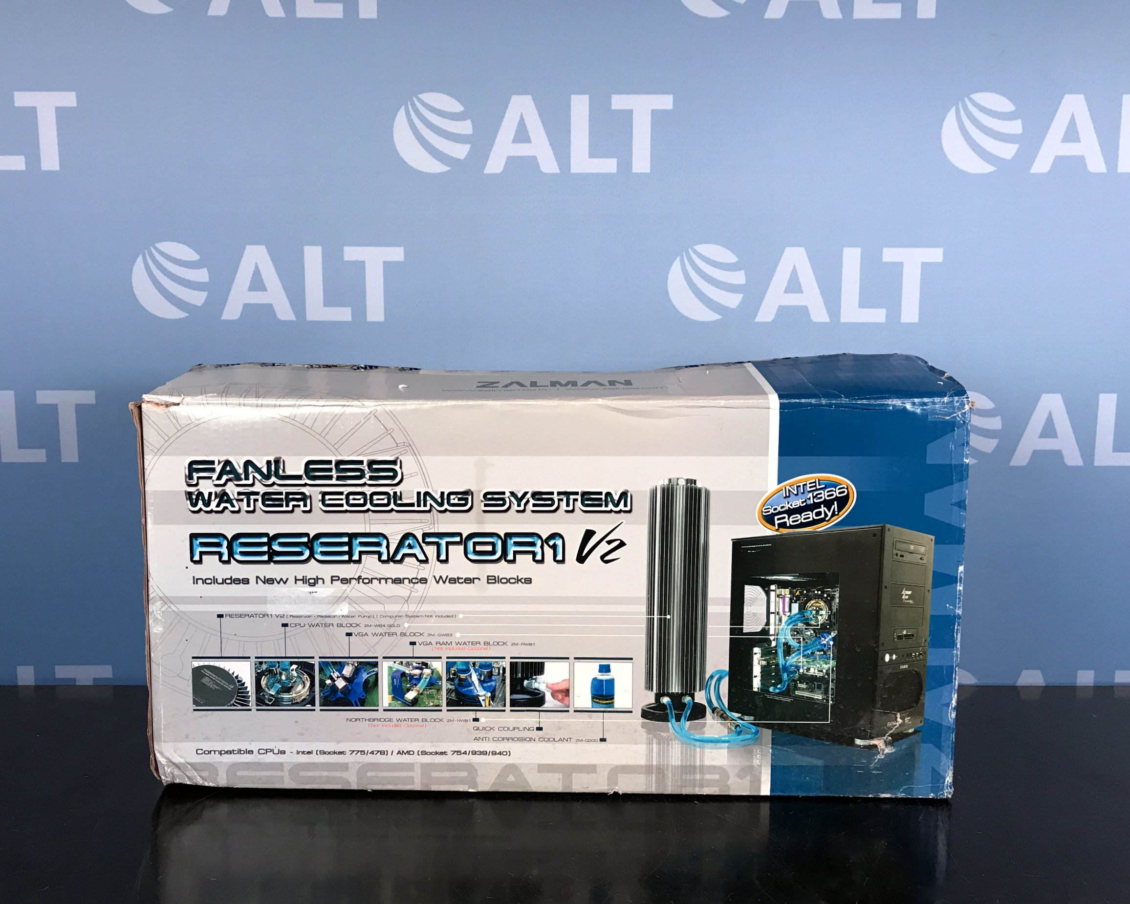 Alphacool ES Passive Aluminium Cooler 100x120x22mm - Watercooling UK
