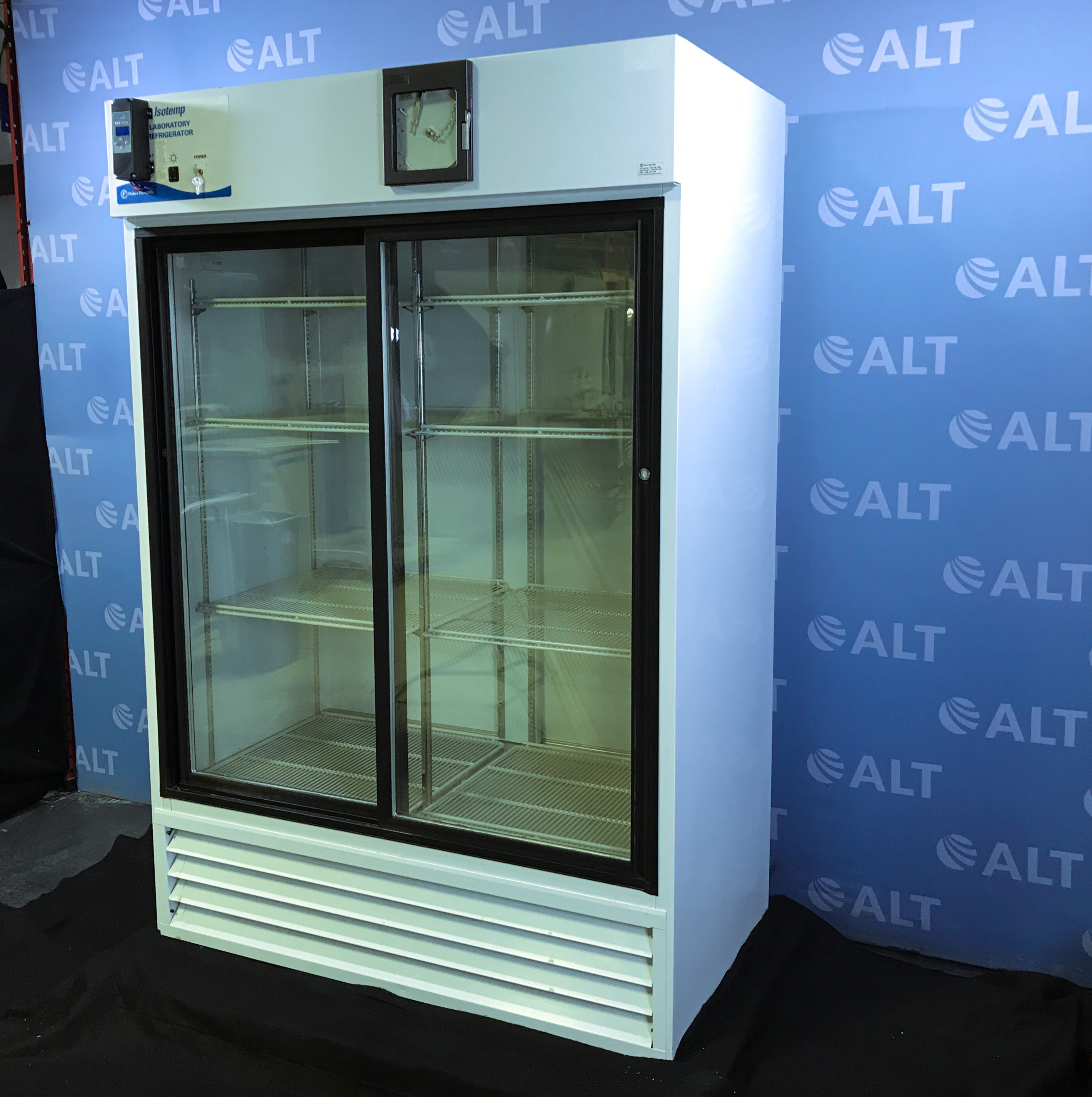 Fisher Scientific Isotemp Dual Glass Door Laboratory Refrigerator Model #13-986-245GA