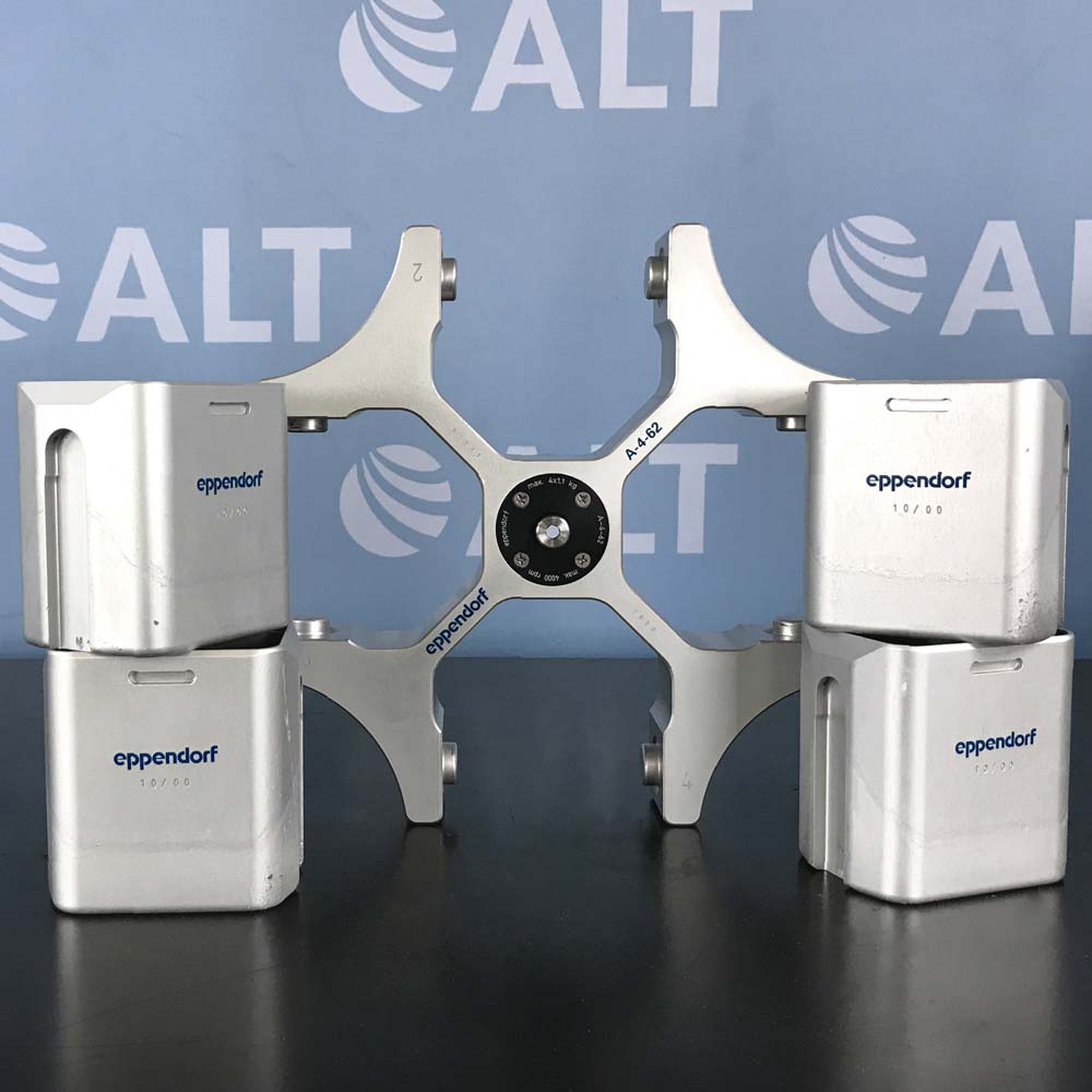 Round Bucket Rotor Eppendorf A-4-62 Swing Bucket Rotor With 250 mL Rectangular Buckets