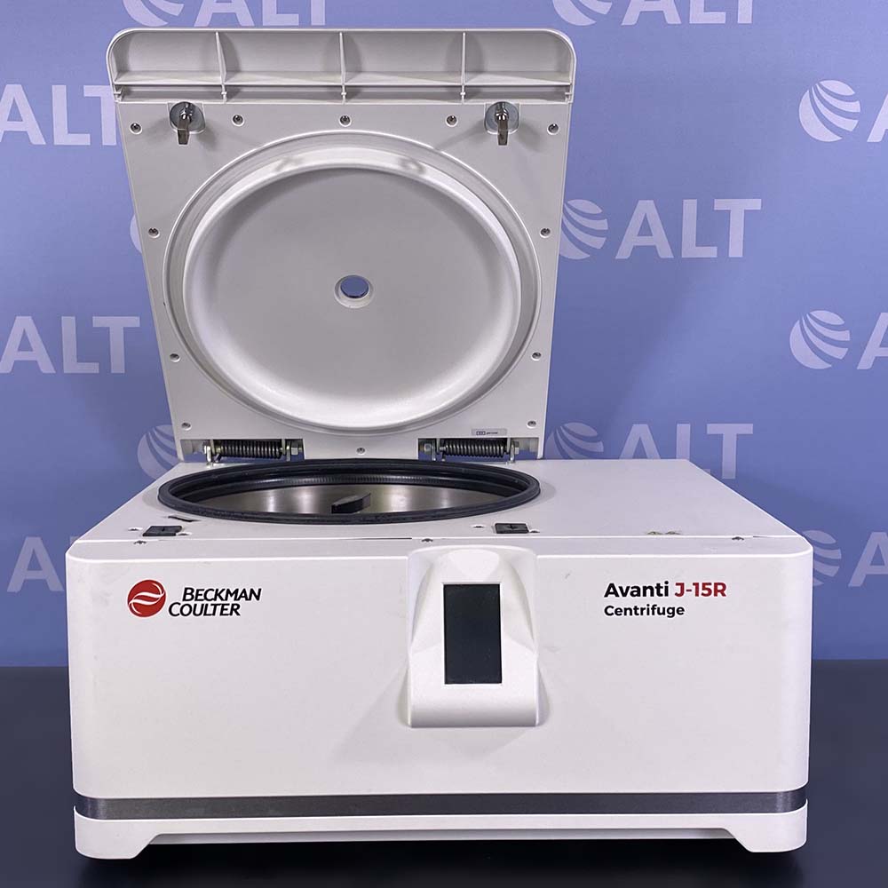Beckman Coulter Avanti J-15R High Speed Benchtop Centrifuge Package With JS-4.750 Rotor, Buckets, Lids & Inserts