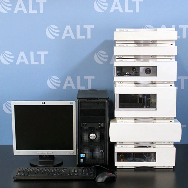 Agilent 1100 Series HPLC System Including G1322A Degasser, G1311A Quat Pump, G1367A WPALS Autosampler, G1316A TCC, G1315B DAD