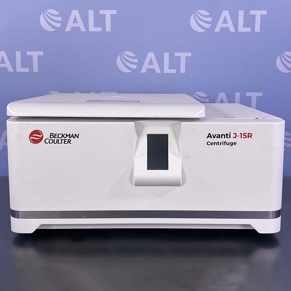Beckman Coulter Avanti J-15R Refrigerated Benchtop Centrifuge With JS-4.750 Swinging Bucket Rotor, (2) Buckets And (2) Plate Carriers