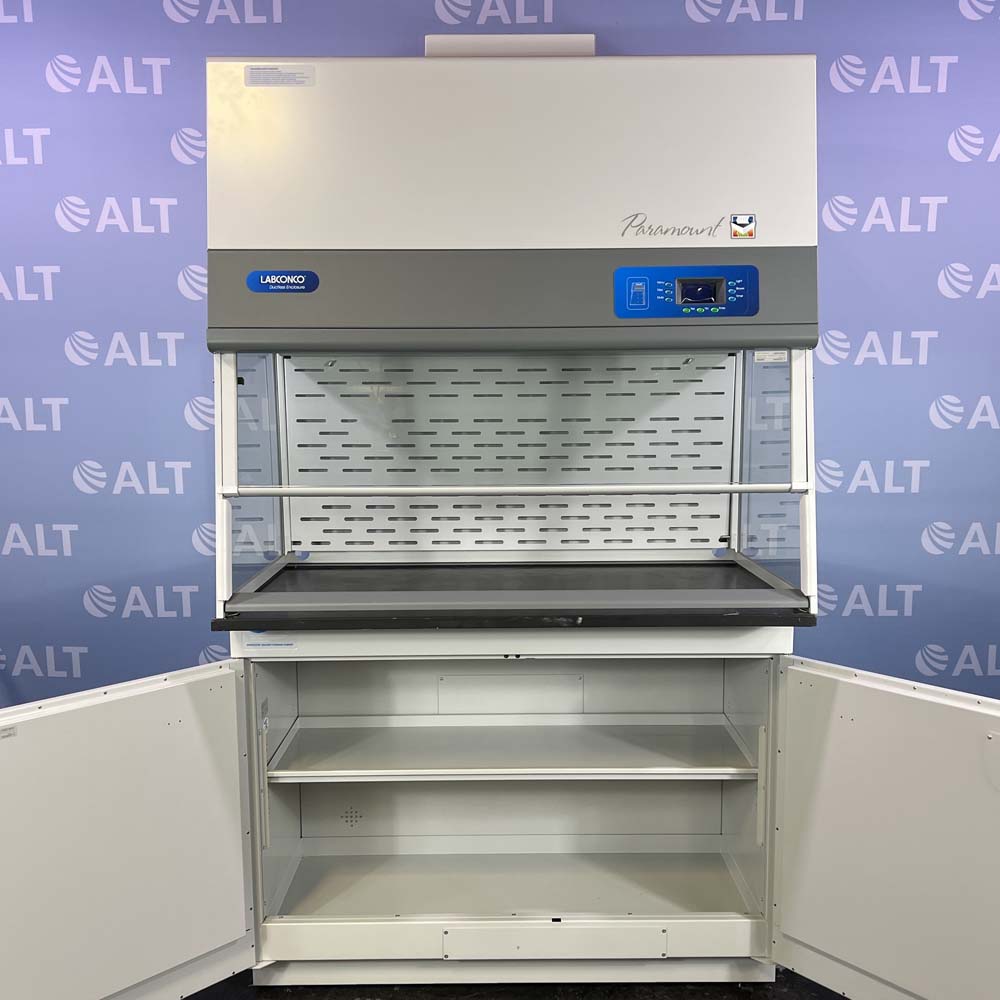 Labconco Paramount Ductless Fume Hood, Model 6963400, With 45 Gallon Capacity Protector Solvent Storage Cabinet, Model 99020000