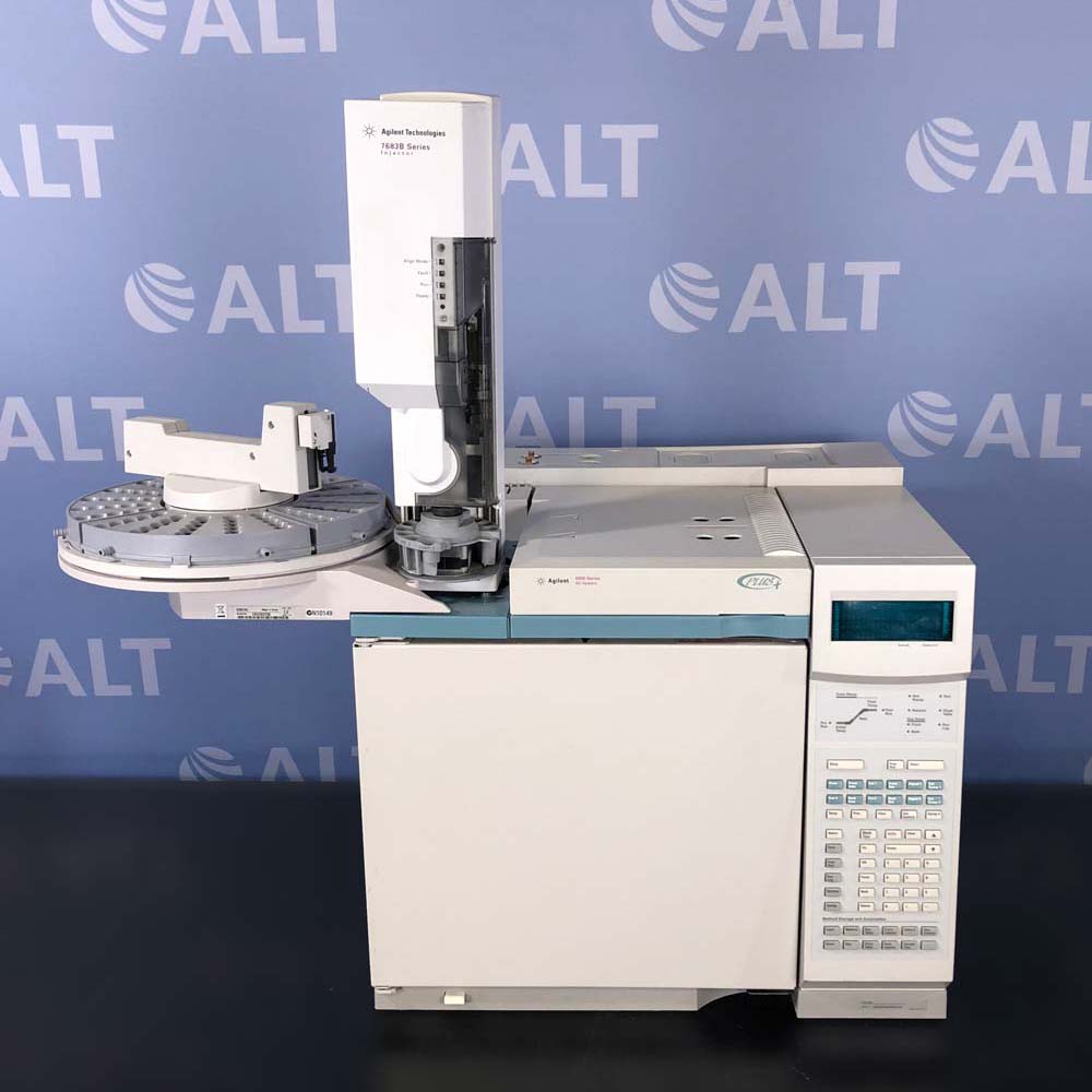 Agilent 6890N (G1530N) Gas Chromatograph With G2613A Autoinjector And G2614A Sample Tray, Flame Ionization Detector (FID), and Split/Splitless Inlet