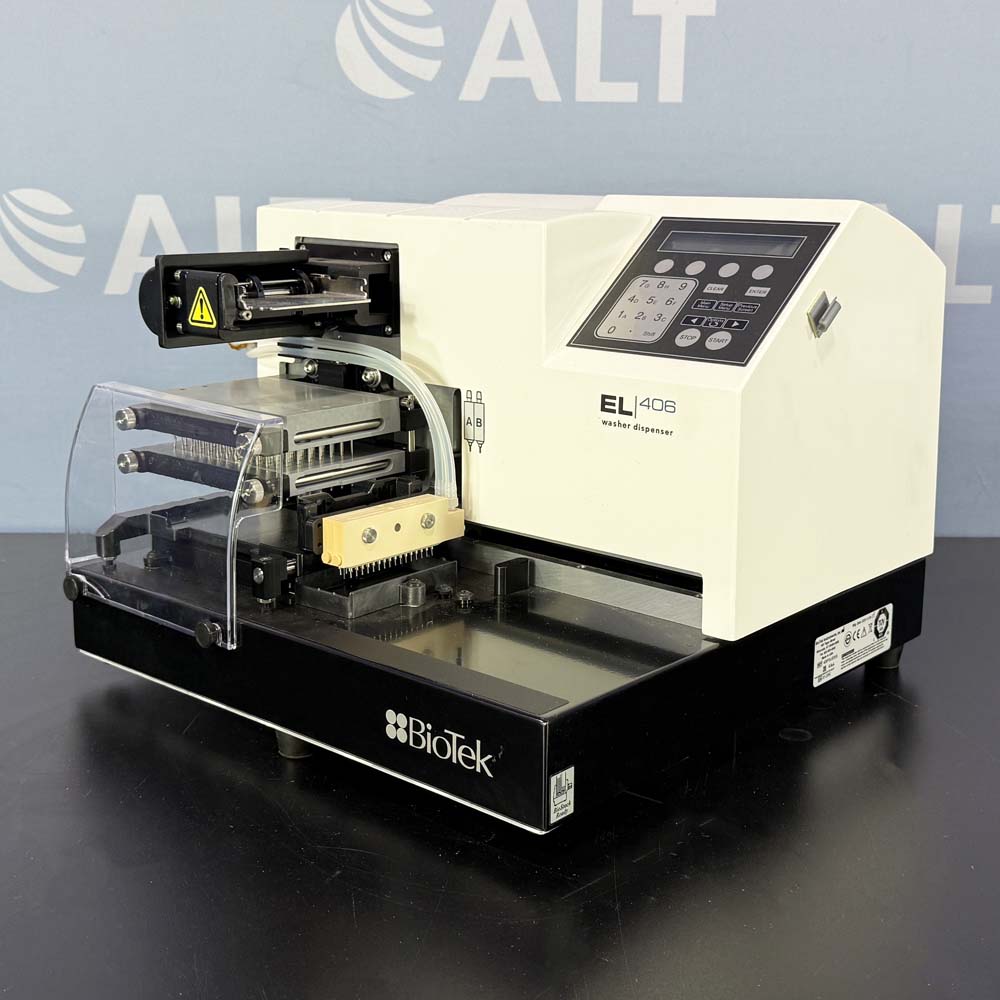 BioTek  BioTek EL406 Combination Washer Dispenser With Biostak 4 Plate Stacker And Valve Module