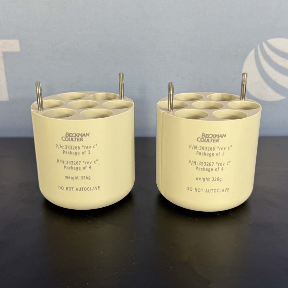 Beckman Coulter P/N 393266 Adapter Conical 7X50mL Set of 2