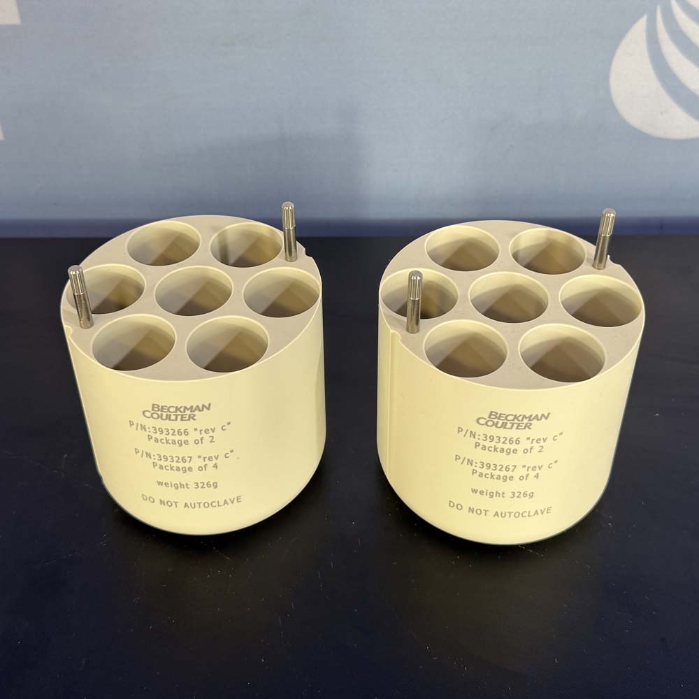 Beckman Coulter P/N 393266 Adapter Conical 7X50mL Set of 2