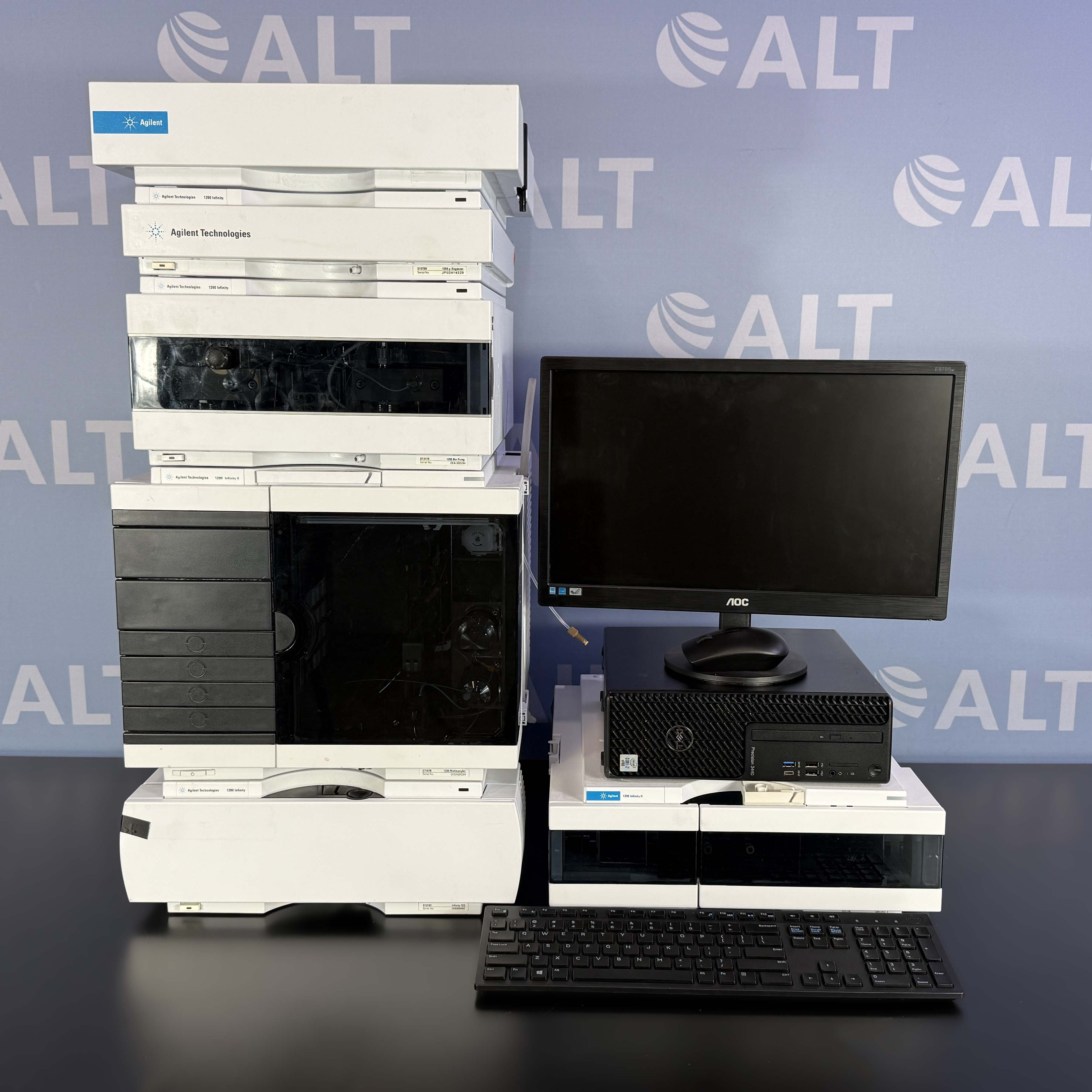 Agilent  1260/1290 Infinity II HPLC System With G1379B u-Degasser, G1312B Binary Pump, G7167B MultiSampler, G1316C TCC, G7117B DAD