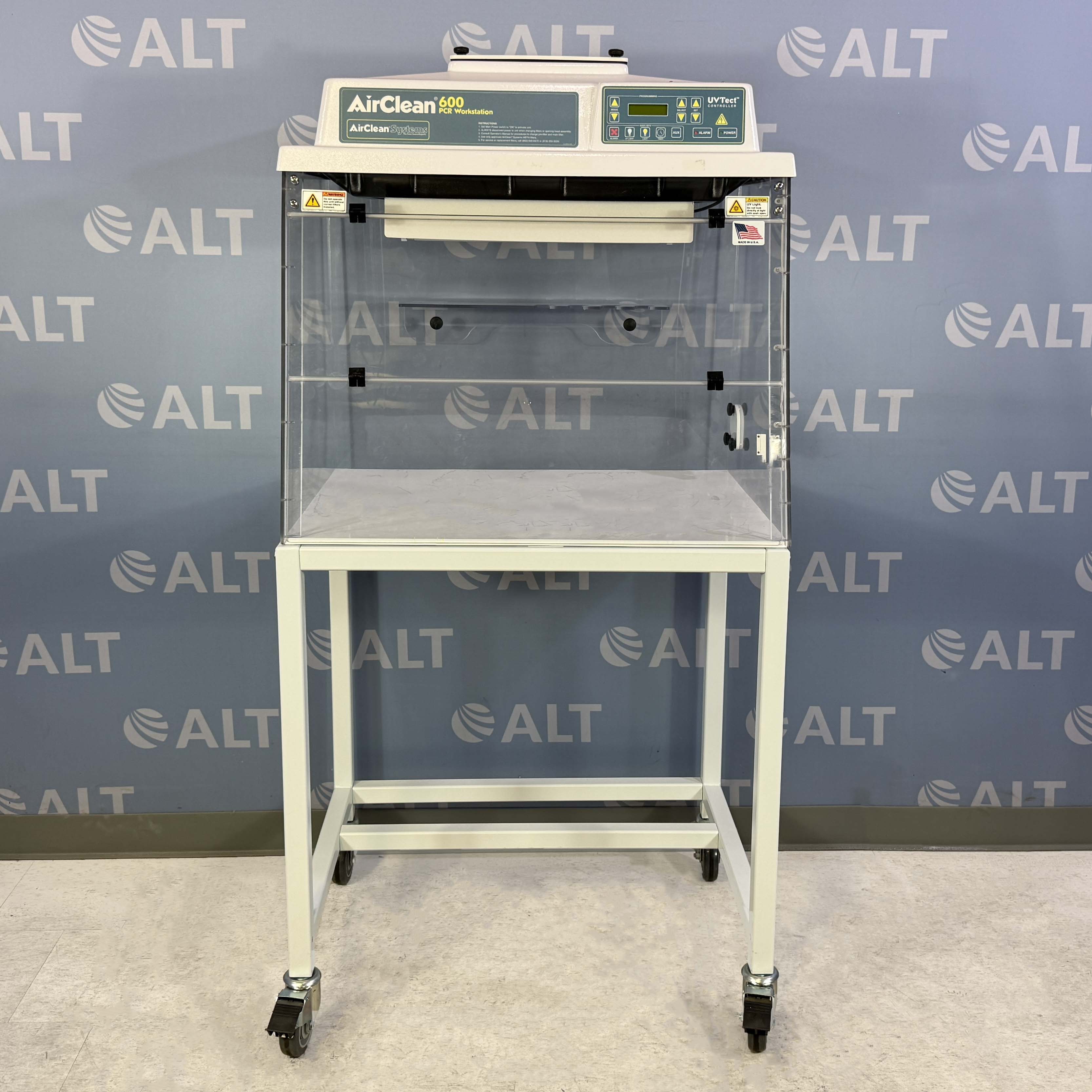 AirClean Systems AirClean 600 PCR Workstation With UVTect Controller And Stand, Model AC632LFUVC
