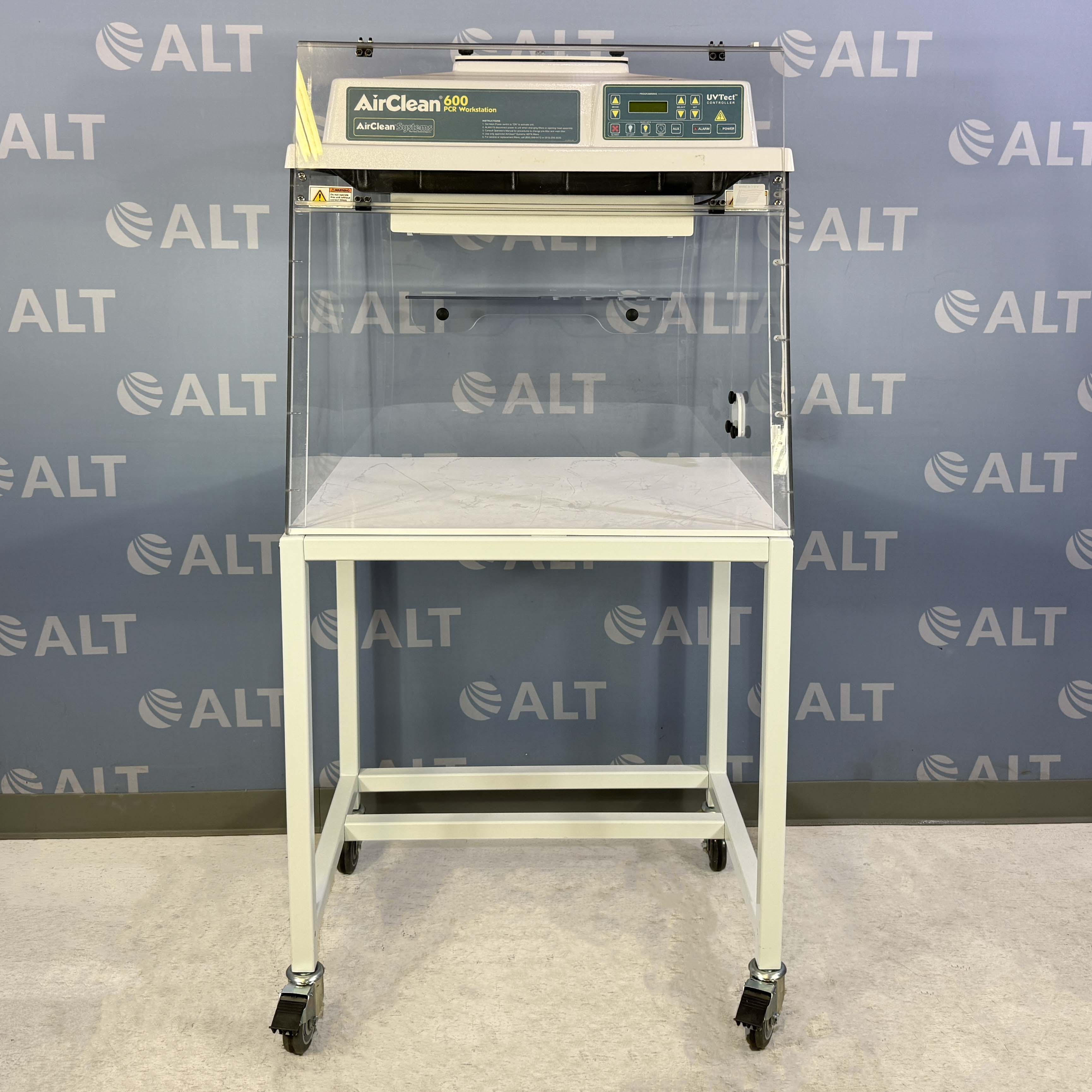 AirClean Systems AirClean 600 PCR Workstation With UVTect Controller And Stand, Model AC632LFUVC