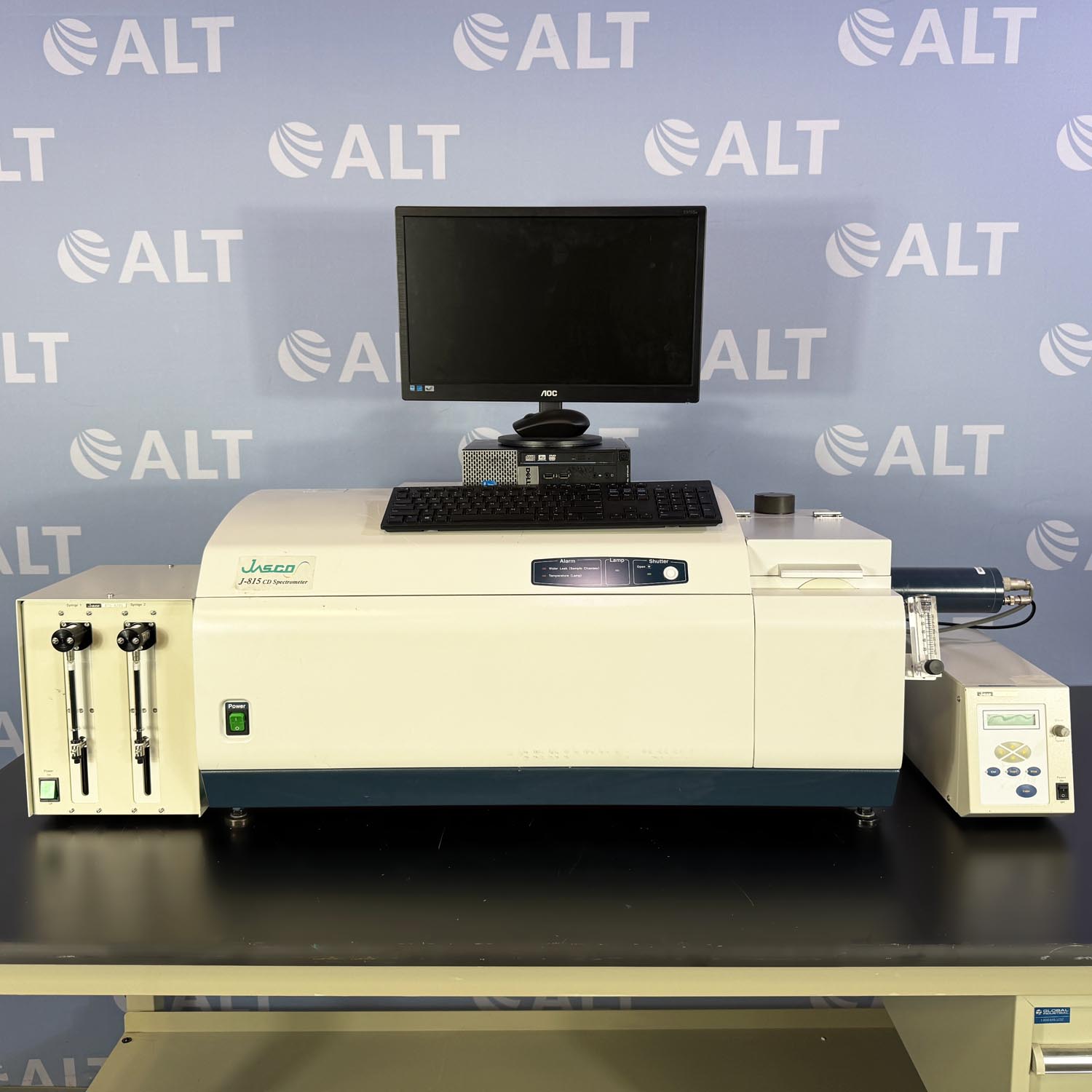 Jasco  J-815 Circular Dichroism Spectropolarimeter With PFD-425S Temperature Controller And ATS-429S Dual-Syringe Pump