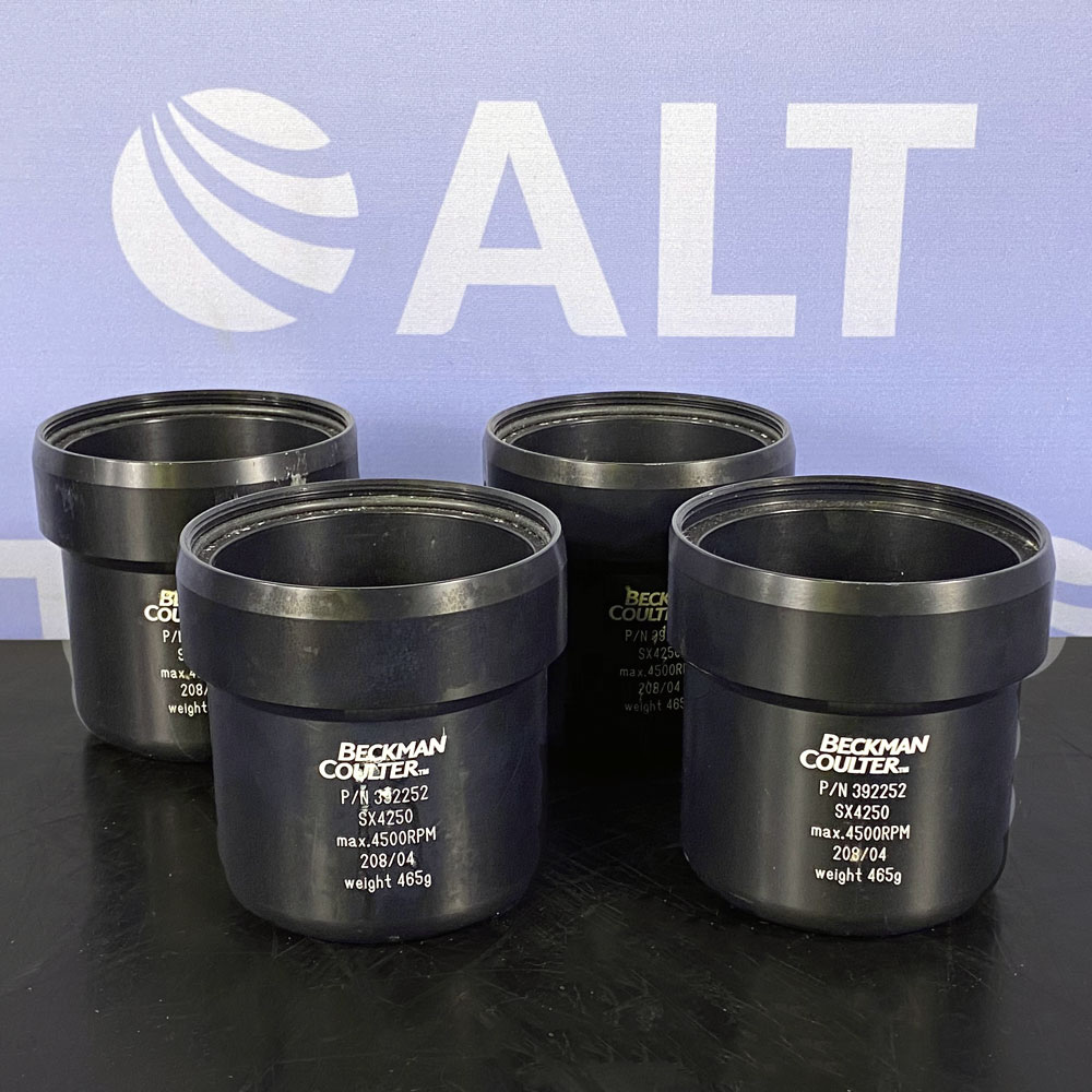 Beckman Coulter SX4250 Rotor Buckets, P/N 392252, Set of 4