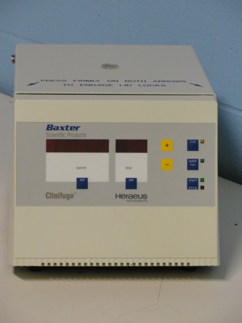 Baxter Scientific Heraeus Clinifuge Model 75003538