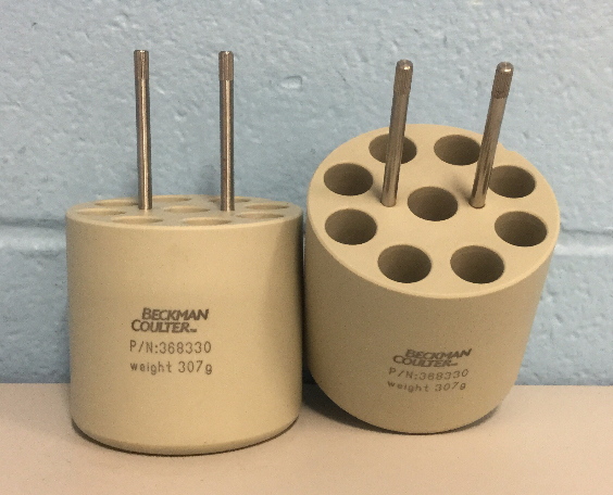 Beckman Coulter P/N 368330 TS-5.1-500 Rotor Adapter; 9 x 15 mL; Set of 2