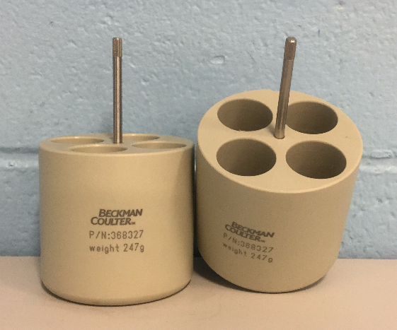 Beckman Coulter P/N 368327 TS-5.1-500 Rotor Adapter; 4 x 50  mL; Set of 2