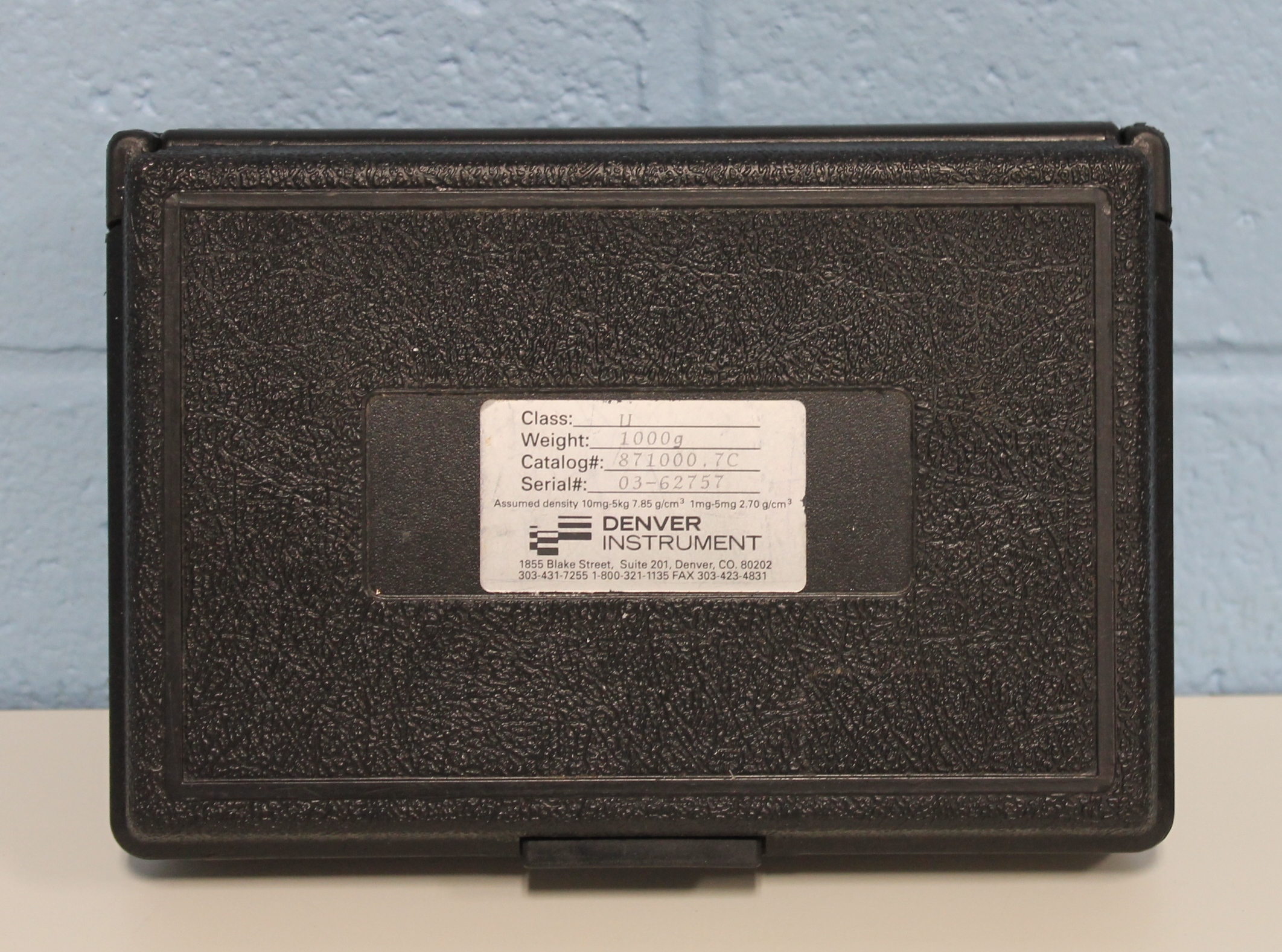 Denver Instrument 1000g Class U Balance Calibration Weight