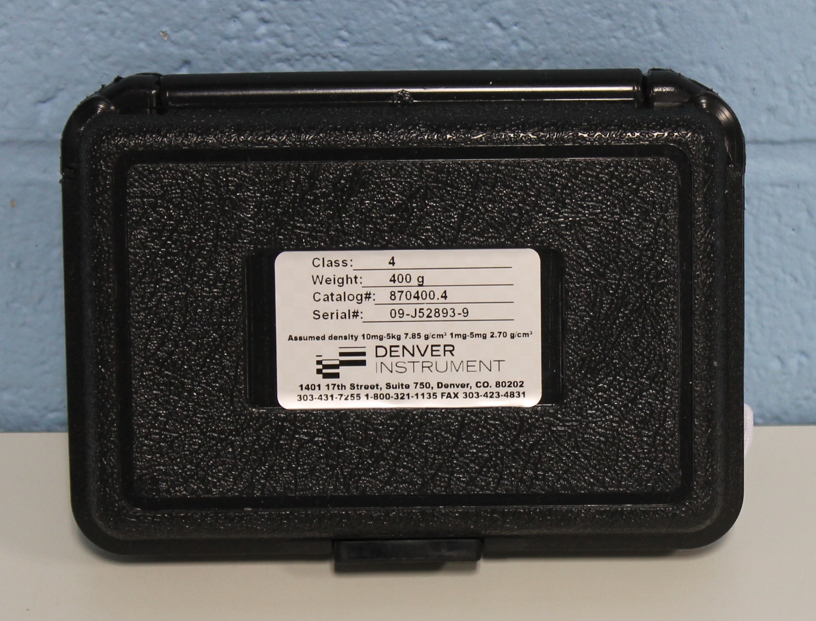 Denver Instrument 400g Class 4 Balance Calibration Weight