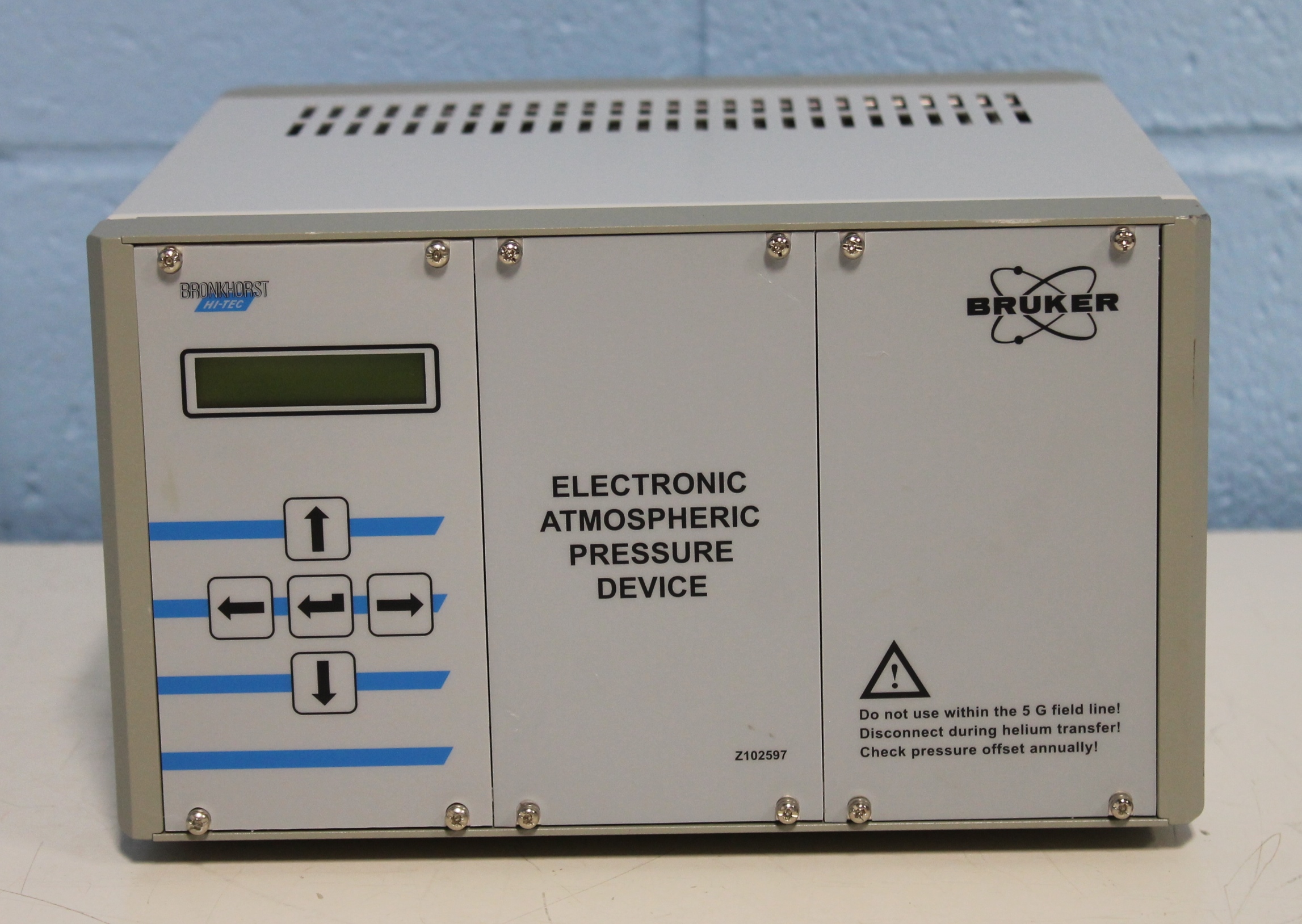 Bruker Electronic Atmospheric Pressure Device with Bronkhorst E-7100