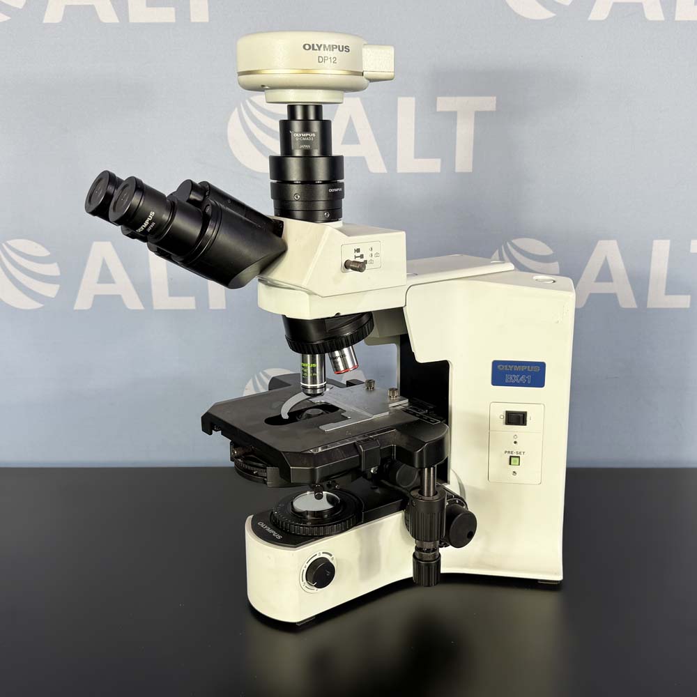 Olympus BX41 Reflected Fluorescence Microscope With DP12 Camera