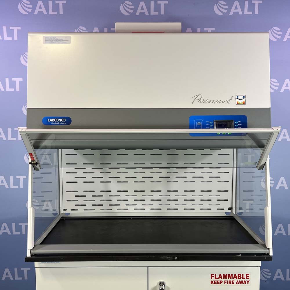 Labconco Paramount Ductless Fume Hood, Model 6963400, With 45 Gallon Capacity Protector Solvent Storage Cabinet, Model 99020000