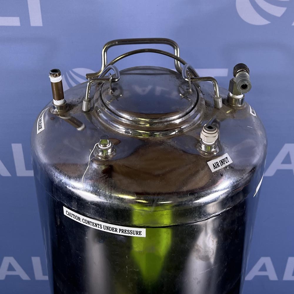 Alloy Products Corp. 316L Wide Mouth Opening Stainless Steel Rubber Skirt Pressure Vessel