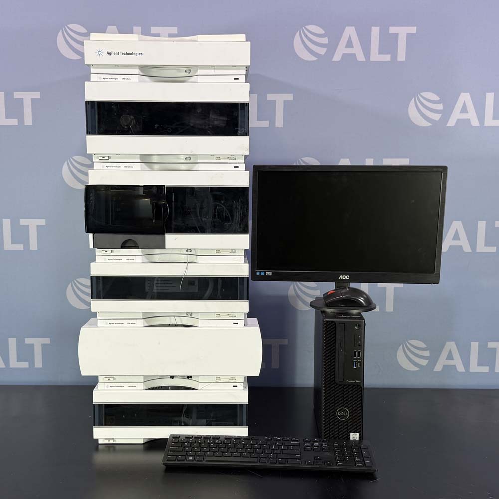 Agilent  1260 HPLC System Including G1311 Quat Pump, G1329 Autosampler, G1330 ALS Therm, G1365 MWD