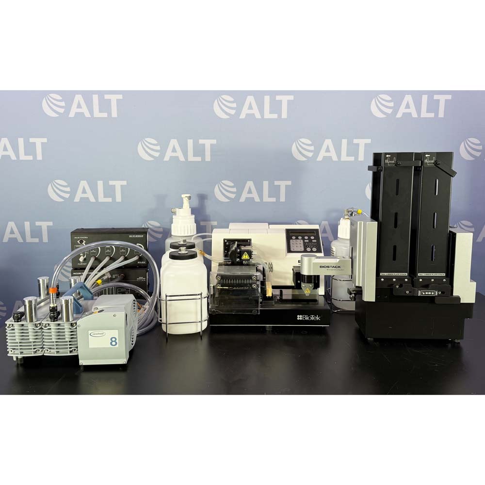 BioTek  BioTek EL406 Combination Washer Dispenser With Biostak 4 Plate Stacker And Valve Module