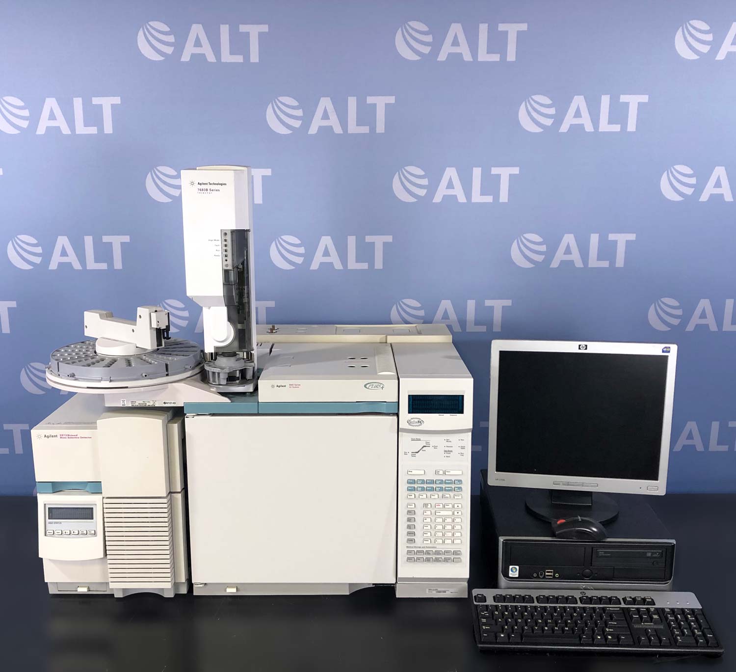 Agilent  6890N Plus (G1530A) GC and 5973 (G2577A) Diffusion Pump EI MSD