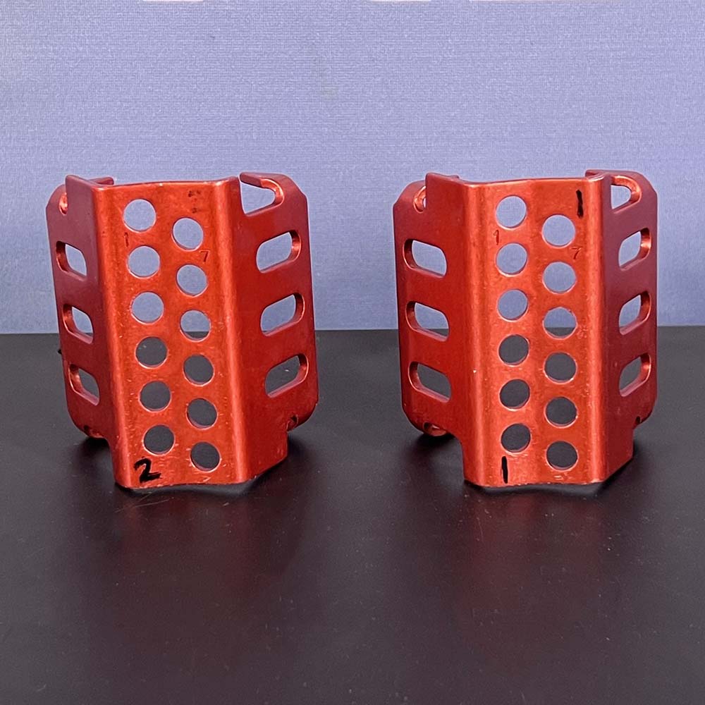 Beckman Coulter 12-Place Tube Holders For Microfuge 12, Red, 500/600uL (Pair)
