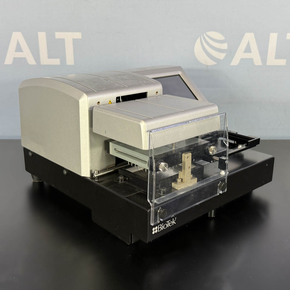 BioTek 405 TS Microplate Washer, Cat. No. 405TSRVSQ, With BioStack2WR Plate Stacker