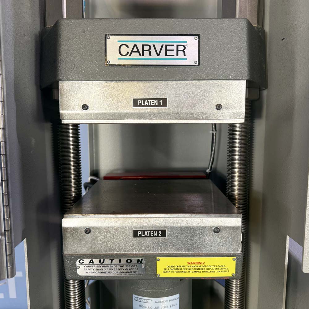 Carver Manual 25 Ton Heated Hydraulic Press, Model 4389
