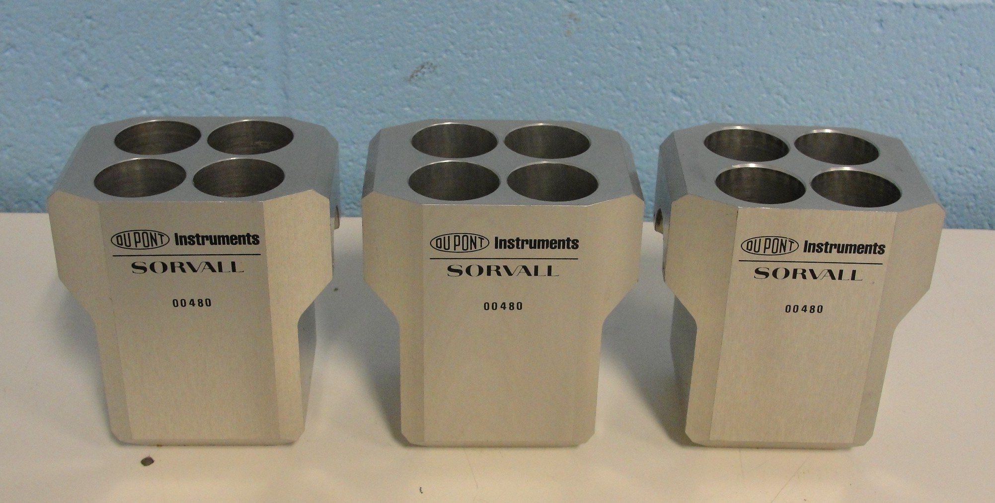 Sorvall Model 00480 Aluminum 4-place 50 ML Carriers (Set of 3)