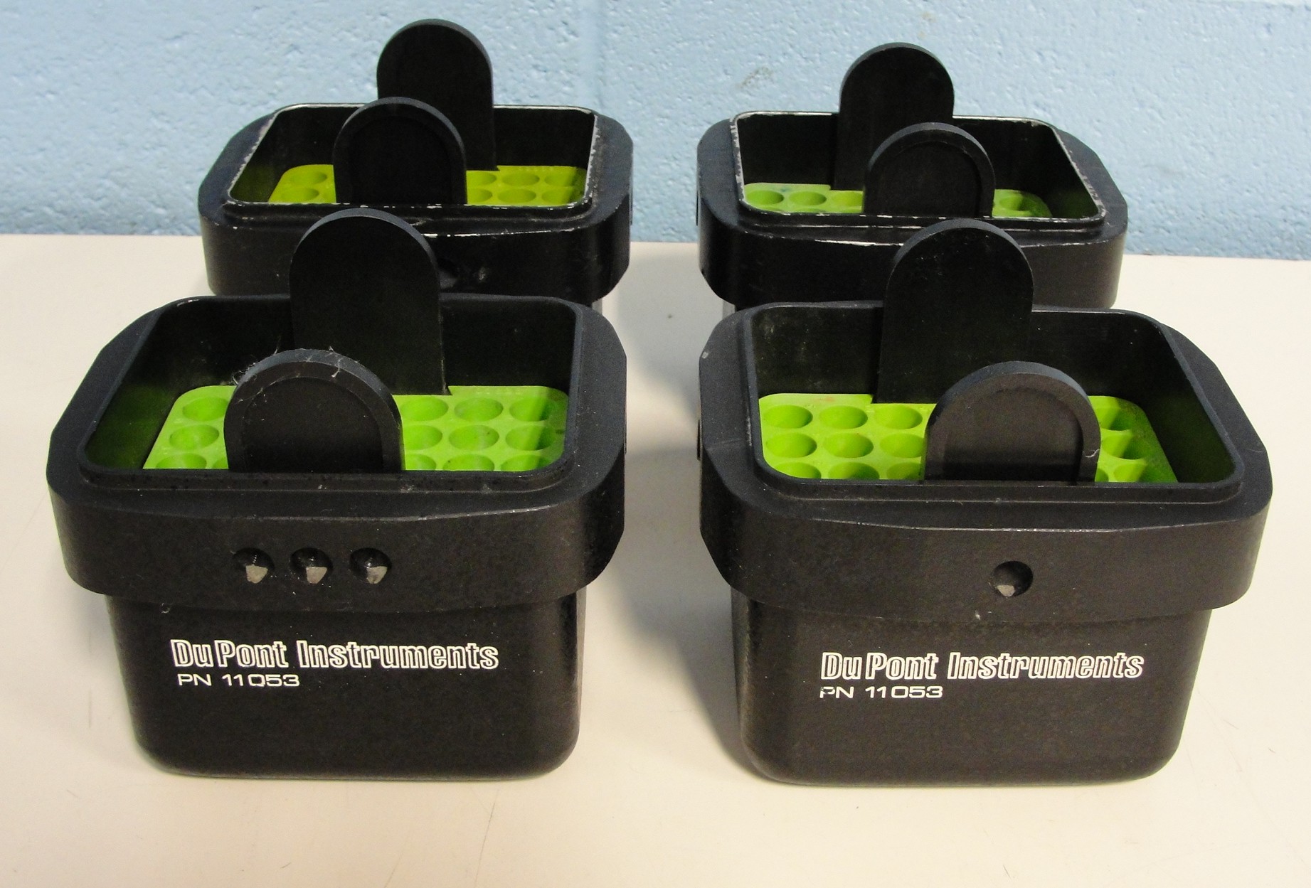 Sorvall PN 11053 Swing Rotor Buckets (Set of 4) with (4) 00836 Sorvall Adapters