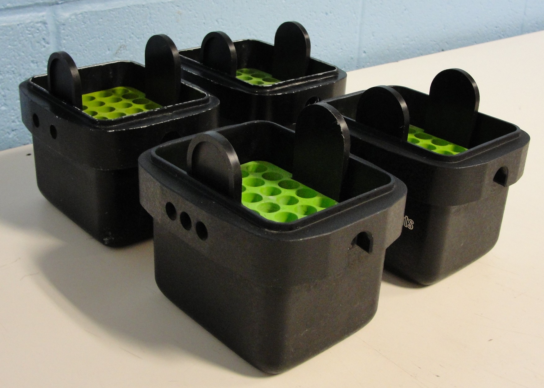 Sorvall PN 11053 Swing Rotor Buckets (Set of 4) with (4) 00836 Sorvall Adapters