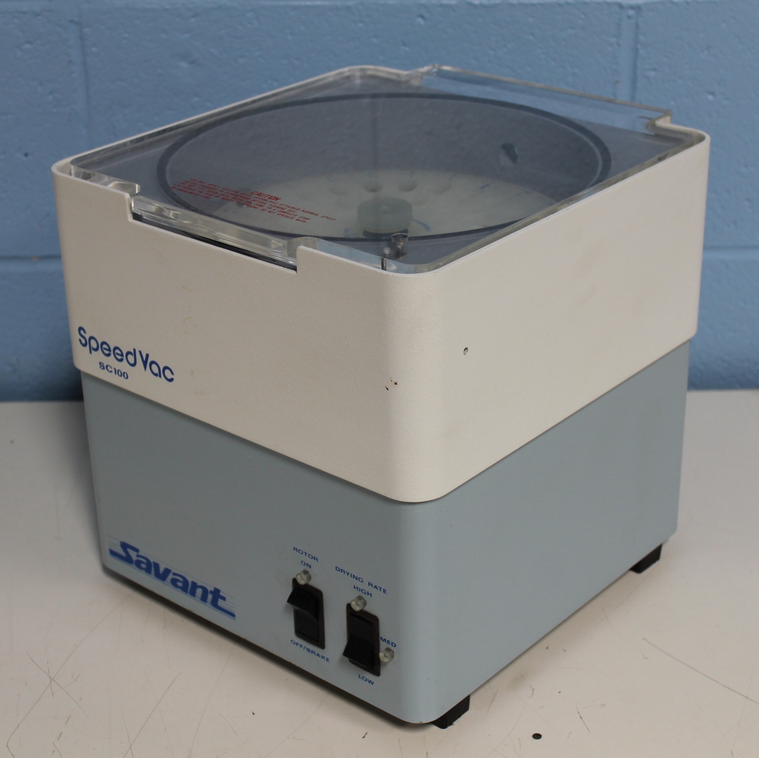 Savant SC100 Speed Vac Concentrator with Savant RH40-12 Rotor
