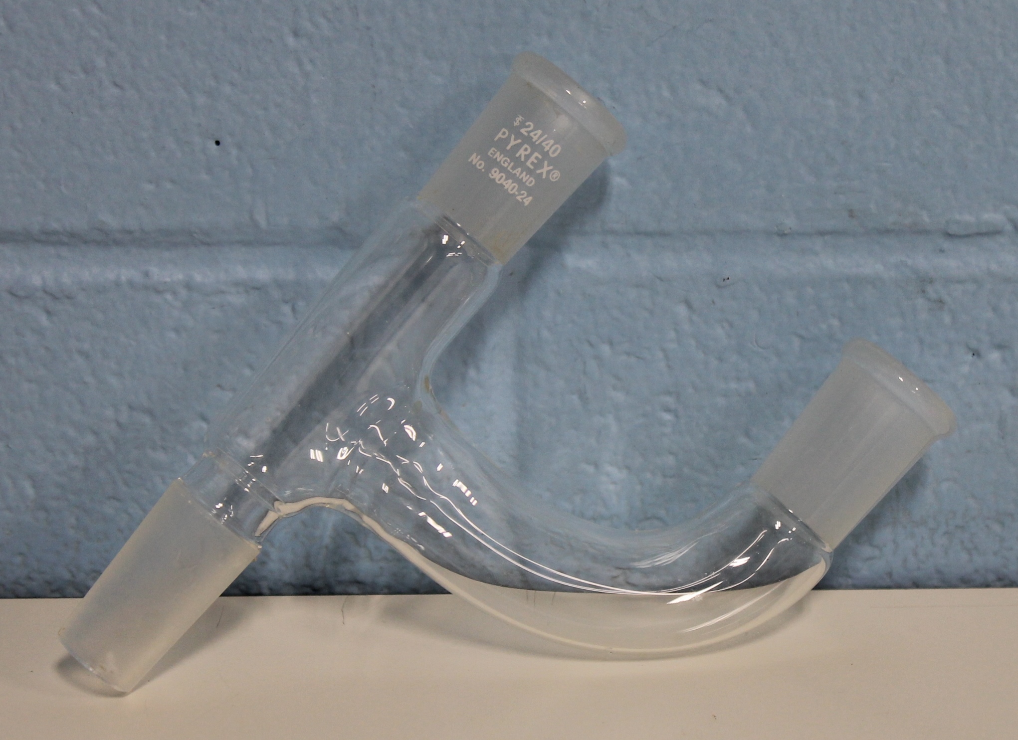 Pyrex Three Way Claisen Adapter with 24/40 ST Joints CAT No. 9040-24