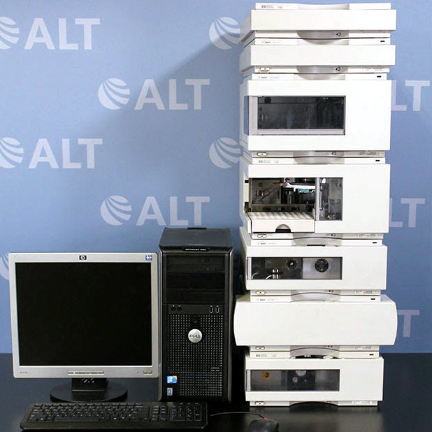 Used Lab Equipment - Agilent 1100 Series HPLC System with G1321A FLD, G1311A Quat Pump, G1367A WPALS, G1364A Fraction Collector 23