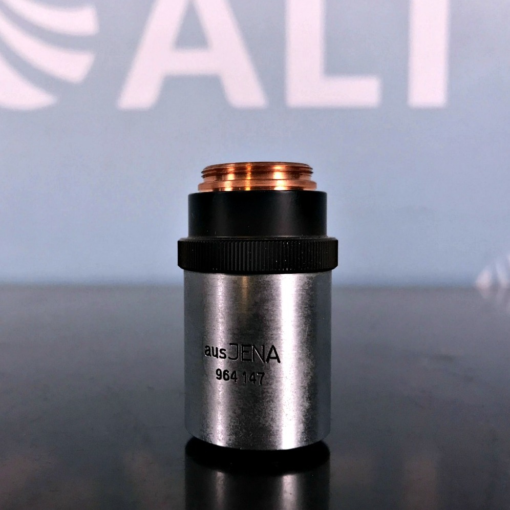 Used Lab Equipment - Aus Jena Microscope Objective, Planachromat 25x/0.50 0.17 Pol 11