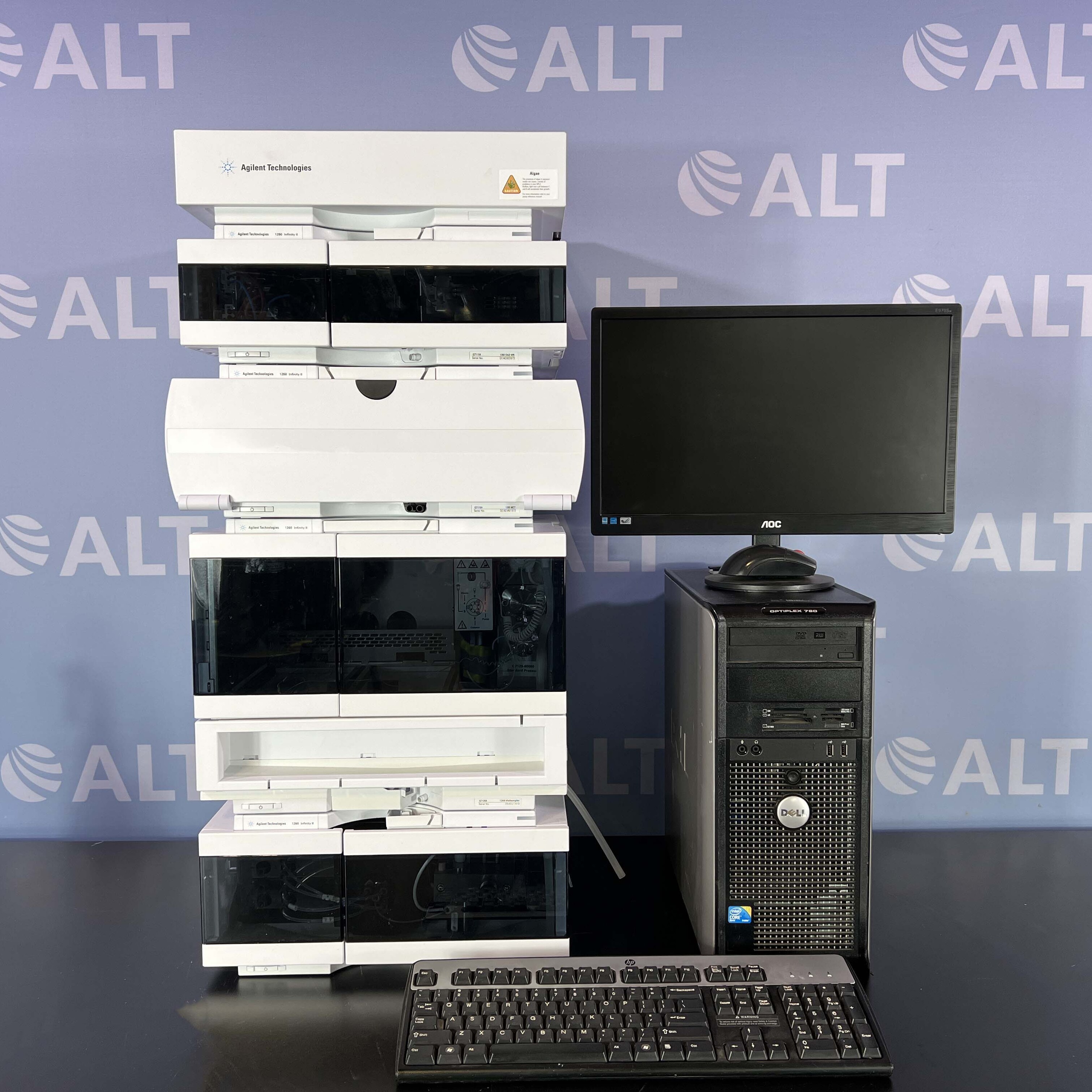 Used Lab Equipment - Agilent 1260 Infinity II HPLC System Including G7115A Diode Array Detector WR, G7116A Multicolumn Thermostat, G7129A Vialsampler And G7111B Quat Pump 23