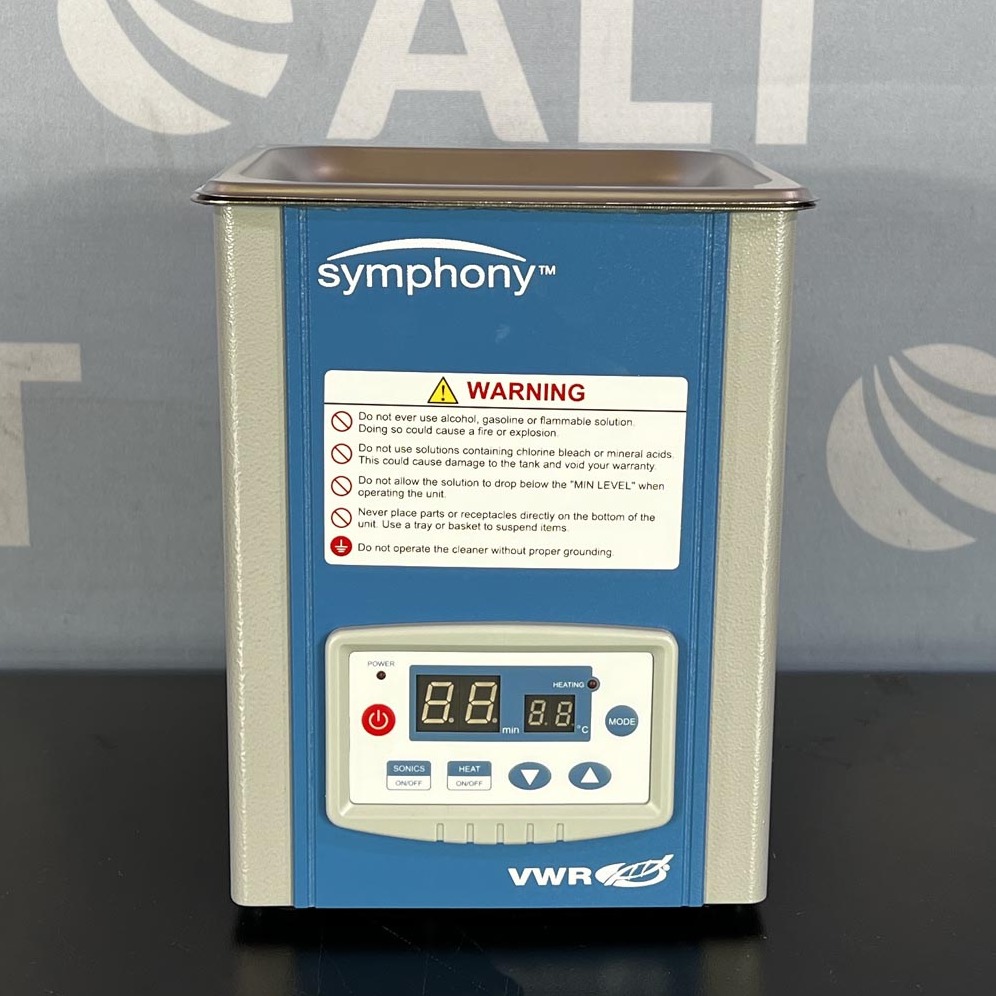 Used Lab Equipment - VWR Symphony Ultrasonic Cleaner With Digital Timer And Heater, 1.9L (220V) 3