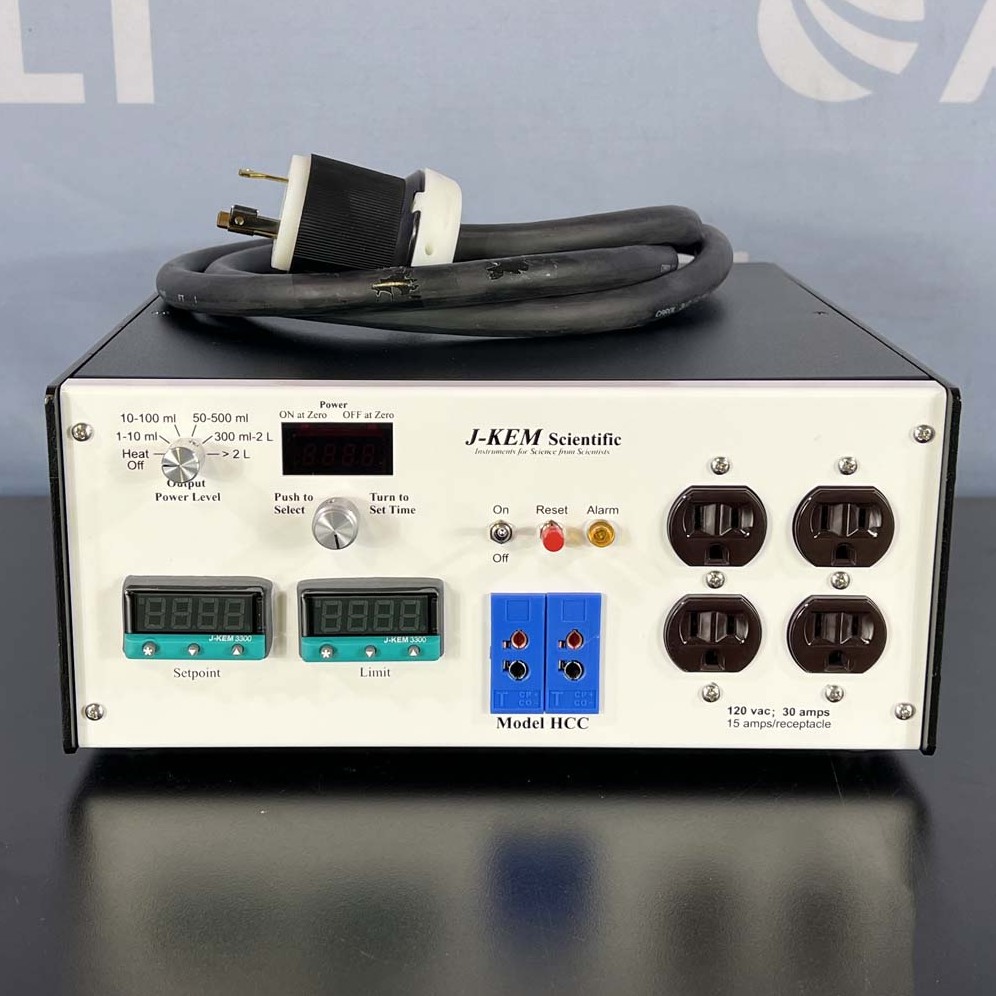 Used Lab Equipment - J-KEM Scientific Model HCC High Power Built-In Backup Temperature Controller 5