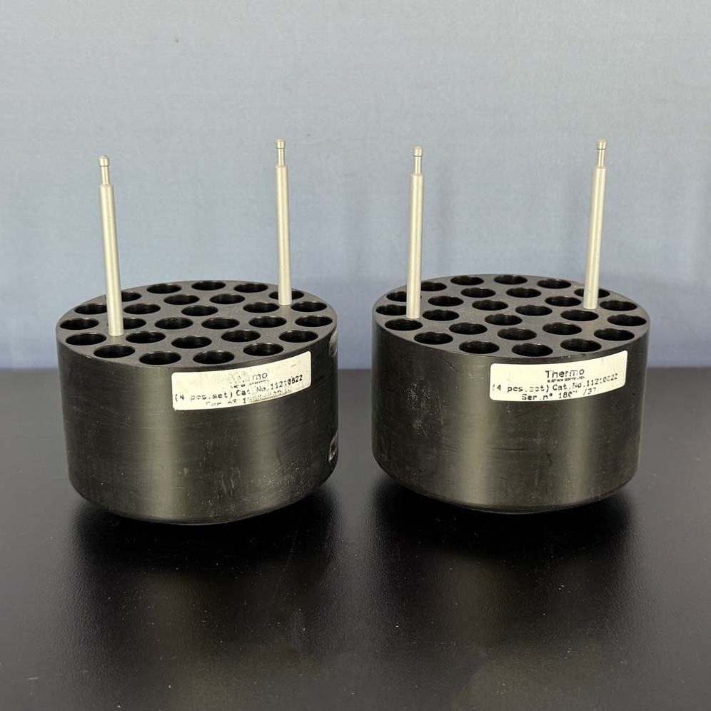 Used Lab Equipment - Thermo Scientific 27 x 5-7mL Rotor Bucket Adapters, Cat. No. 11210822 (Pair) 13
