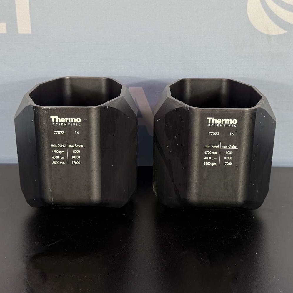 Used Lab Equipment - Thermo Scientific Sorvall Rotor Buckets For H-12000 Rotor, P/N 77023 (Pair) 21