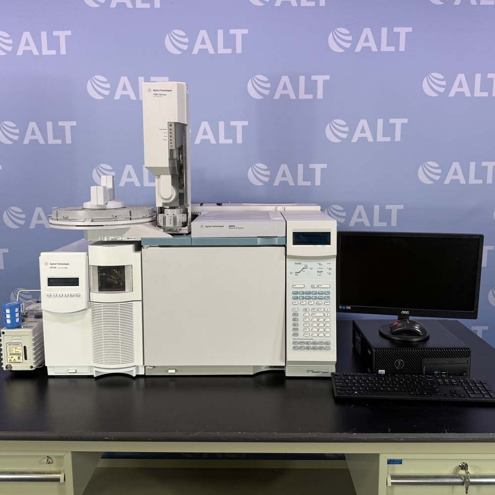 Used Lab Equipment - Agilent 6890N With Flame Ionization (FID) and Nitrogen Phosphorus (NPD) Detectors, 5975B Inert XL MSD, G2613A Injector, G2614A Autosampler 7