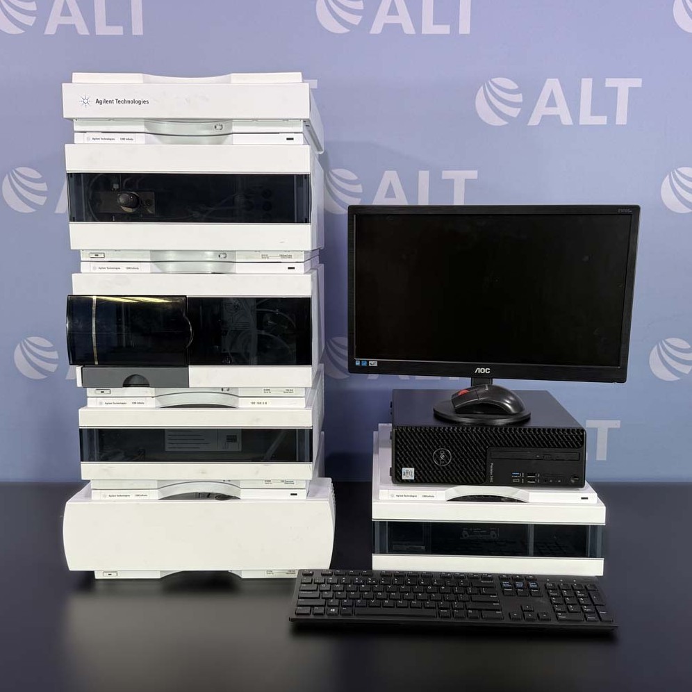 Used Lab Equipment - Agilent 1260 Infinity HPLC System With G1311 Quat Pump, G1329 Autosampler, G1330 ALS Thermo, G1316 TCC, G4212 DAD 1