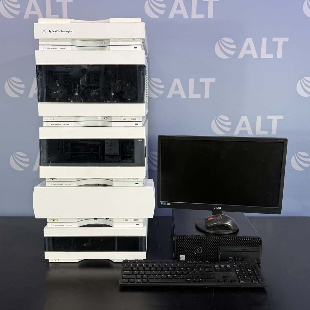 Used Lab Equipment - Agilent 1290 HPLC System With G4220A Binary Pump/Degasser, G1367E HiP ALS, G1316C TCC, G4212A DAD 1