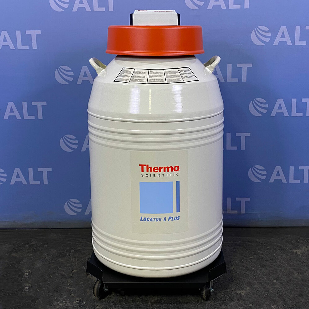 Used Lab Equipment - Thermo Scientific Locator 8 Plus Liquid Nitrogen Storage Tank With Monitor 15